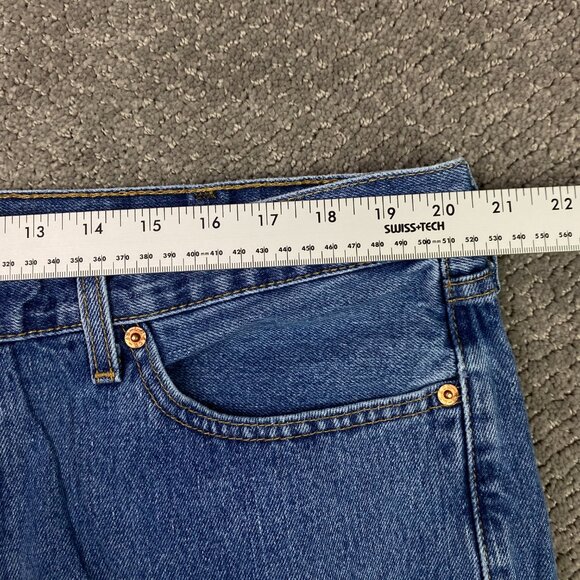 Levi's 505 Regular Fit Straight Leg Jeans Men's 40 x 32 Fits 41 x 31 Blue Cotton - Picture 8 of 12